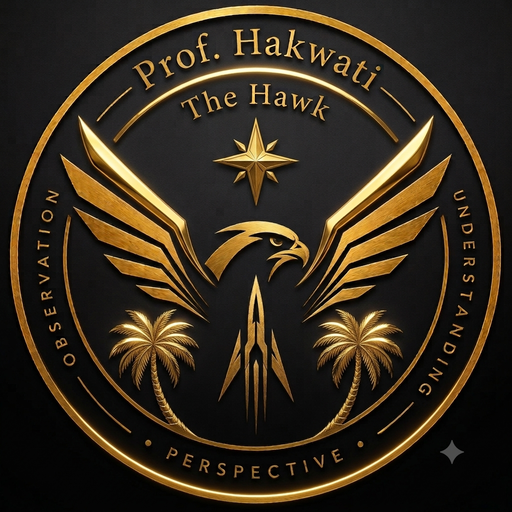 Professor Hakawati black and gold Hawk seal